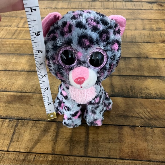 3/$18 - TY Beanie Boos | Tasha the Pink & Gray Leopard - Picture 8 of 8